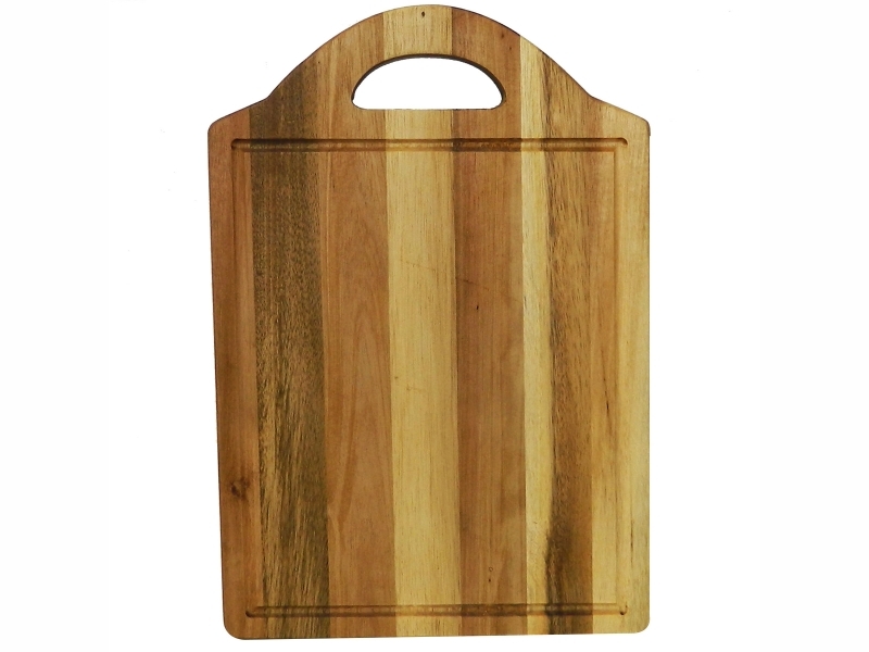 Professional-grade Acacia Wood Cutting Board with Handle